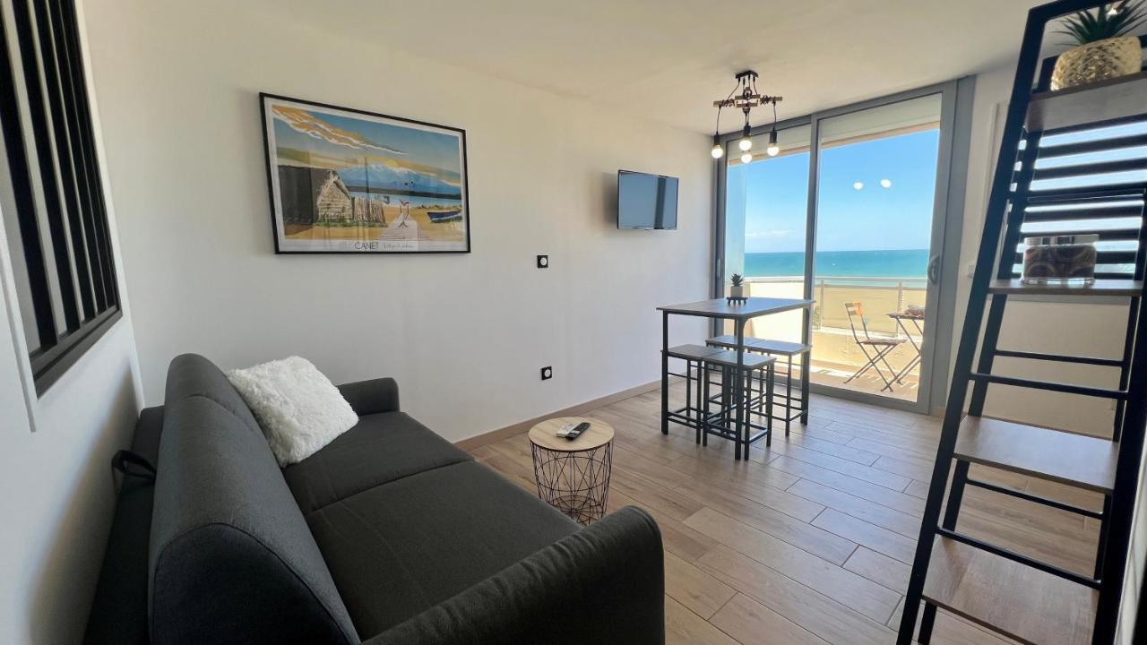 Appartement Cosy, Vue Mer Avec Parking Privatif Canet-en-Roussillon Esterno foto